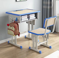 Vente chaude en Chine Mobilier Scolaire Étudiant Étude Apprentissage Table Bureau et Chaise Ensembles Bureau D'étude