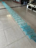 Cage de piège de pêche Dragon Bubu avec 23*38CM 31 cadres Cage de pêche longue et pliable