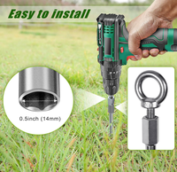 Ancres de sol robustes à visser, accessoires de camping portables et durables pour attache de chien, tente