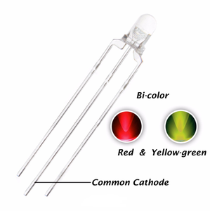 Juhong Super Flux RGB LED Diodo 2 pines 3mm Blanco difuso <span class=keywords><strong>lechoso</strong></span> Muestra gratis - Product Image 6