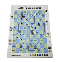 Jeu de mini-golf personnalisé Bayaya pour enfants, jeu de société OEM pour sports d'intérieur, avec des montées et des descentes
