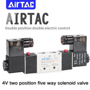Électrovanne de contrôle automatique AIRTAC 4V120/220/320/420-M5/06/08/10/15, électrovanne à air de marche - Product Image 2