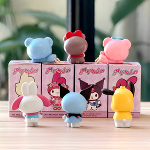 Figurine de dessin animé japonaise en PVC Kuromi My Melody, mignonne pour boîte mystère, modè<span class=keywords><strong>le</strong></span> de décoration de bureau ou de voiture, petit ornement - Product Image 2