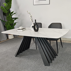 <span class=keywords><strong>Tavolo</strong></span> da pranzo di lusso Set <span class=keywords><strong>6</strong></span> <span class=keywords><strong>posti</strong></span> per la sala da pranzo mobili in stile moderno tavoli da pranzo con sedie - Product Image 2