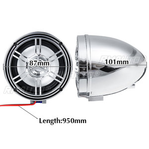 12V Universal Motorcycle Audio bluetooth Remote Control Speaker <b>Stereo</b> <b>System</b> TF USB FM Radio MP3 Music Player Scooter ATV - Product Image 3