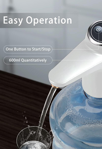 Pompe à eau électrique rechargeable portable automatique pour bouteille de 5 gallons, double pompe, la plus vendue, chargement USB - Product Image 2