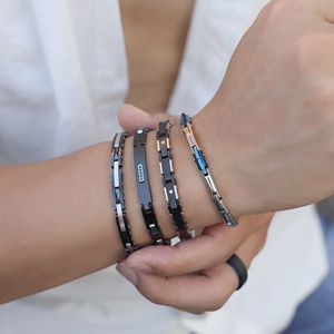 Bracciale da Uomo in Acciaio <span class=keywords><strong>Inox</strong></span> 316L con Gioiello in Ceramica - Product Image 6