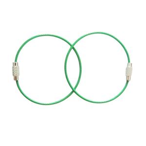 Llavero de Cable con Anillo de Acero Inoxidable y Cierre de Rosca, Colores Personalizados EWANG - Product Image 3