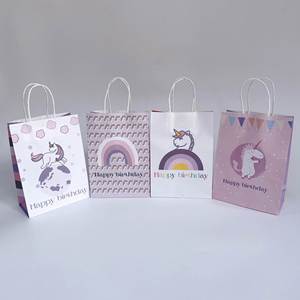 Bolsas de Papel Kraft Marrón Ecológicas con Asas de Papel, Embalaje para Regalos de Cumpleaños, en Existencia, Suministro al por Mayor, Listas para Enviar, Precio de Fábrica - Product Image 3