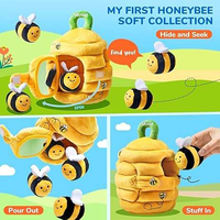 Super weiche Mini-Bienenstock-Plüsch tier biene für Kinder Pädagogisch & Sensorisch für Stress abbau 11-30cm Größe