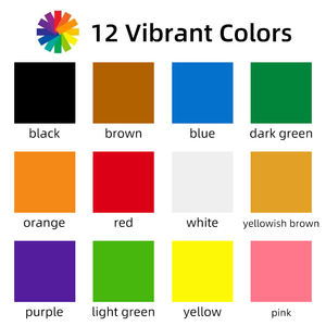 Ensemble de peinture <span class=keywords><strong>aquarelle</strong></span> pour enfants en vrac Peinture <span class=keywords><strong>aquarelle</strong></span> lavable en 12 couleurs Idéal amusant et outil d'apprentissage pour K - Product Image 4