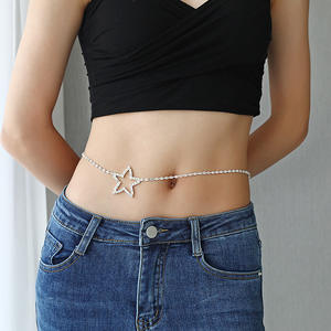 Nessa <span class=keywords><strong>bijoux</strong></span> étoile plaqué argent femmes cercle unique spot tout correspondant diamant taille chaîne <span class=keywords><strong>intime</strong></span> corps <span class=keywords><strong>bijoux</strong></span> N2312181 - Product Image 5