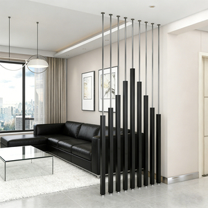 Luxe gouden kolomvormige roomdividers van roestvrij staal voor binnenhuisdecoratie - Product Image 4