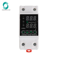 Dispositif de protection contre les surtensions et les sous-tensions réglable sur rail DIN 30A 40A 50A 63A 80A 100A 230V, relais de protection