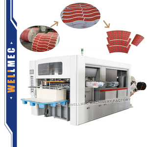 Machine de découpe automatique à plat W-970 pour boîtes à gobelets en <span class=keywords><strong>carton</strong></span>, de rouleau à feuille, pour ventilateurs de gobelets en papier - Product Image 2