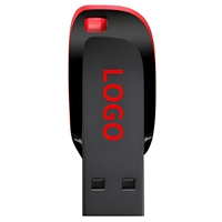 Clés USB personnalisées en gros à prix abordable avec logo, 1 Go-64 Go, en plastique, interface 2.0, garantie 5 ans, marque OEM/ODM