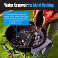 Grille de cuisson multifonctionnelle CH022 en acier inoxydable, sans fumée, antirouille, brevetée, à cuisson lente, avec insert amovible pour barbecue