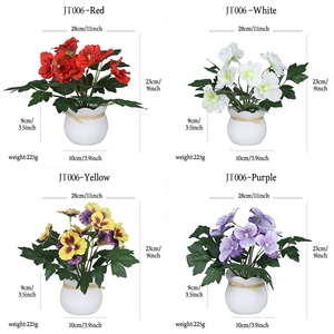 Vente en gros 2025 Nouveaux pots de fleurs artificielles <span class=keywords><strong>iris</strong></span> pour extérieur, fausse verdure, décoration intérieure, aménagement paysager de jardin, salon, mariage, résistant aux UV - Product Image 2