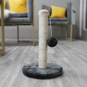 Albero di gatto interattivo dell'interno del bordo di graffio sveglio naturale smontabile di vendita caldo del gatto con la palla della peluche - Product Image 6