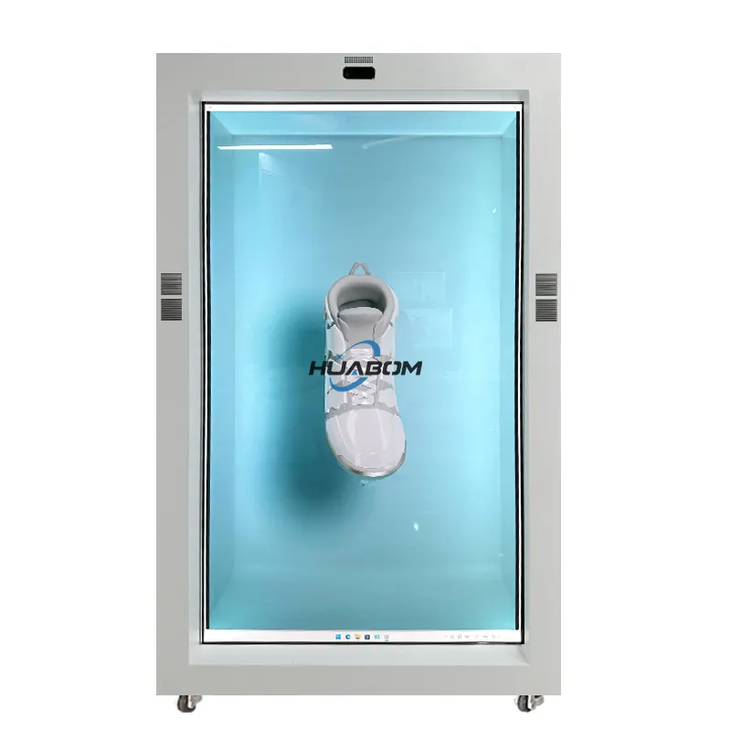 11,6-86 zoll 3d-hologramm interaktiv video holographischer touchscreen box lcd transparenter holobox display schrank vitrine für innen