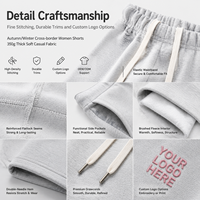 Shorts pour femme de la série Sports, collection été, taille mi-haute, couleur gris, style cycliste décontracté, coupe ample et large, style sarouel, avec taille repliable
