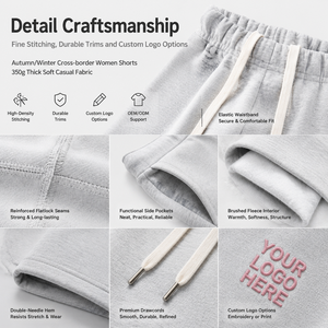<span class=keywords><strong>Pantaloncini</strong></span> da donna sportivi <span class=keywords><strong>estivi</strong></span> a vita media, colore grigio, stile biker, casual, a gamba larga, vestibilità ampia, con vita pieghevole - Product Image 4