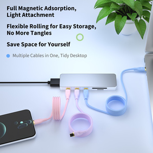 Cable <span class=keywords><strong>de</strong></span> Carga Magnético <span class=keywords><strong>de</strong></span> 240W |   Diseño <span class=keywords><strong>de</strong></span> Columna Vintage, Compatible con <span class=keywords><strong>iPhone</strong></span> y Android - Product Image 3