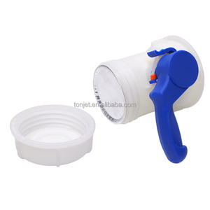 Vanne papillon Tonjet DN80 avec adaptateur femelle, interrupteur de vidange en plastique, réservoir IBC de <span class=keywords><strong>1000L</strong></span>, raccords de tuyau S100*8, conteneur d'eau - Product Image 4