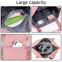 Organisateur personnalisé pliable extensible léger sport Gym Duffel sac fourre-tout Yoga week-end Fitness Duffle Duffel sacs de voyage
