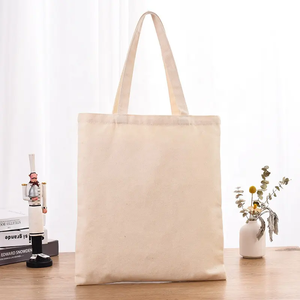 Customized Letter Zipper Single Shoulder Canvas Bag Large Cotton Grocery Shopping Canvas Tote Bag with Logo