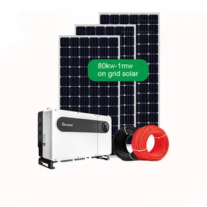 On grid 50kw inverter solar power storage system 80kw solar battery system for roof