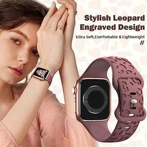 Trendybay Designer de luxe imprimé léopard Sport bracelet étanche Ultra <span class=keywords><strong>Se</strong></span> 8 7 6 49mm 38mm bracelet en Silicone pour bracelet <span class=keywords><strong>Applewatch</strong></span> - Product Image 2