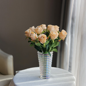 Roses artificielles papillon du lac de l'Ouest, roses roses et rouges en soie, décoration de mariage et de maison 231231 - Product Image 4