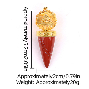 Vendita promozionale loto esagonale sfaccettato Reiki naturale pietra preziosa di cristallo divinazione pendolo pendolo pendolo Wiccan accessori - Product Image 3