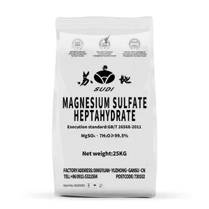Solfato di magnesio hepta idrato regolazione della crescita delle colture 99.5% polvere 1000KG/50KG/25KG sacchetto