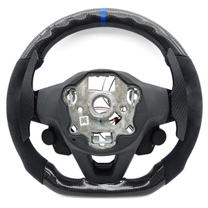 Volants pour <span class=keywords><strong>Volkswagen</strong></span> VW <span class=keywords><strong>Golf</strong></span> <span class=keywords><strong>8</strong></span> GTI <span class=keywords><strong>GTE</strong></span> POLO Passat TRoc avec écran LED, volant en fibre de carbone - Product Image 6