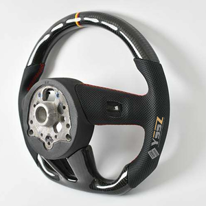 2017 Audi A3 S3 RS3 haut de gamme en Fiber de carbone perforé en cuir volant de voiture noir rétro <span class=keywords><strong>Vibe</strong></span> - Product Image 6