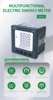 EASTSONG ES96ZY Medidor de Energía Trifásico Clase 0.5S kWh Cuatro Cuadrantes 2-31 Armónicos Factor de Potencia Activo y Reactivo DI DO RS485 IP65