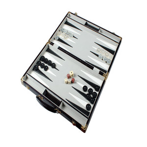 Fashion Family Game <span class=keywords><strong>Backgammon</strong></span> in pelle PU con chessmen in acrilico - Product Image 1