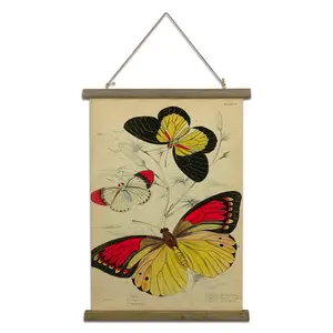 Aangepaste Natuurlijke Grenen Houten Frame Poster Hanger Voor Canvas, Foto, Print Home Decor