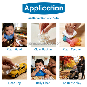 Muestra Gratuita <span class=keywords><strong>de</strong></span> <span class=keywords><strong>Toallitas</strong></span> Húmedas para Bebés, Logotipo Personalizado OEM, 99.9% Agua Pura, Hipoalergénicas, <span class=keywords><strong>Sin</strong></span> <span class=keywords><strong>Alcohol</strong></span>, Suaves, No Tejidas, Venta al Por Mayor - Product Image 5