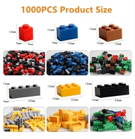 Juego de Bloques de Construcción Educativos Clásicos y Creativos para Niños, Personalizados, de Plástico ABS, 1000 Piezas