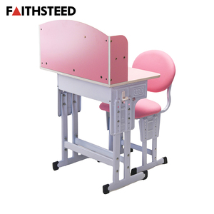 Bureau d'étude scolaire moderne en PVC pour enfants, table d'écriture ergonomique, mobilier de classe durable pour l'apprentissage à domicile des élèves - Product Image 3