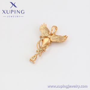 · Xuping gioielli high sense <span class=keywords><strong>madre</strong></span> angelo pieno di amore oro 18 carati elegante luce lusso diamante set ciondolo festa della mamma - Product Image 3