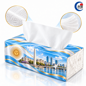 Pañuelos Faciales Suaves con Diseño de <span class=keywords><strong>Argentina</strong></span>, con Relieve del Sol de Mayo, 5 Capas, Entremezclados, para Viaje - Product Image 1