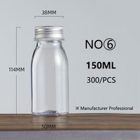 Bouteilles en plastique PET réutilisables et jetables de 5 oz pour thé, lait, boissons, jus, avec bouchon à vis et impression sérigraphiée