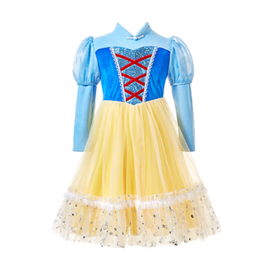 Gonna in Tulle Svasata <span class=keywords><strong>Disney</strong></span> Texture Ariosa Abito Biancaneve per Bambine Costume da Principessa per TV e Film per Celebrazioni Natalizie - Product Image 2