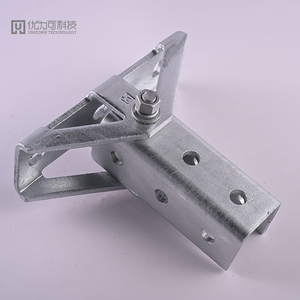 Регулируемый угловой соединительный кронштейн из оцинкованной углеродистой стали для сейсмостойких конструкций - Product Image 2