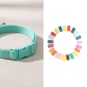 Prix d'usine personnalisé coloré Mini petit 10mm boucle à dégagement latéral Clip collier de chat sécurité boucle en plastique incurvée - Product Image 5