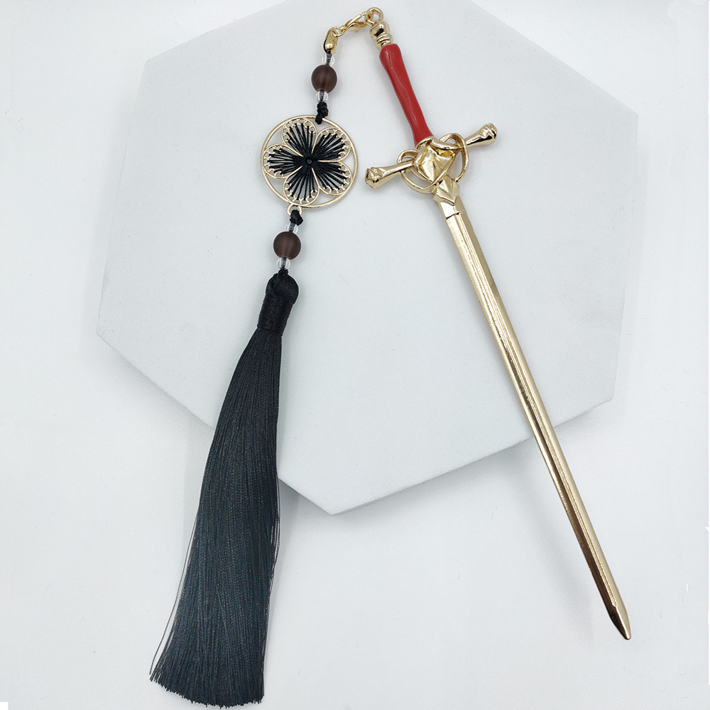 Новинка, Шпилька для волос с кисточкой из сплава в китайском стиле, Шпилька для волос Hanfu в старинном стиле для женщин